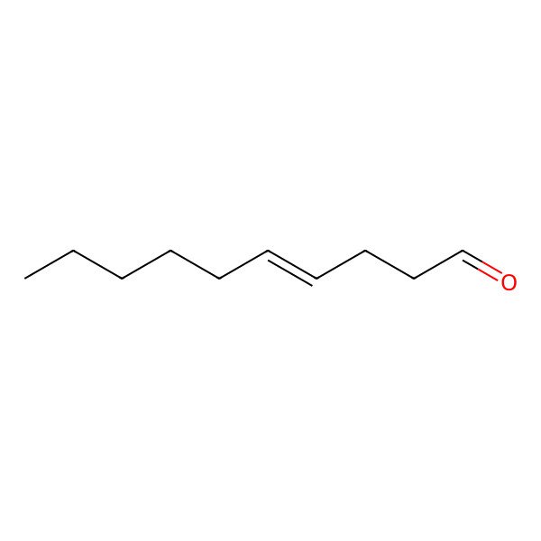 2D Structure of 4-Decenal, (4Z)-