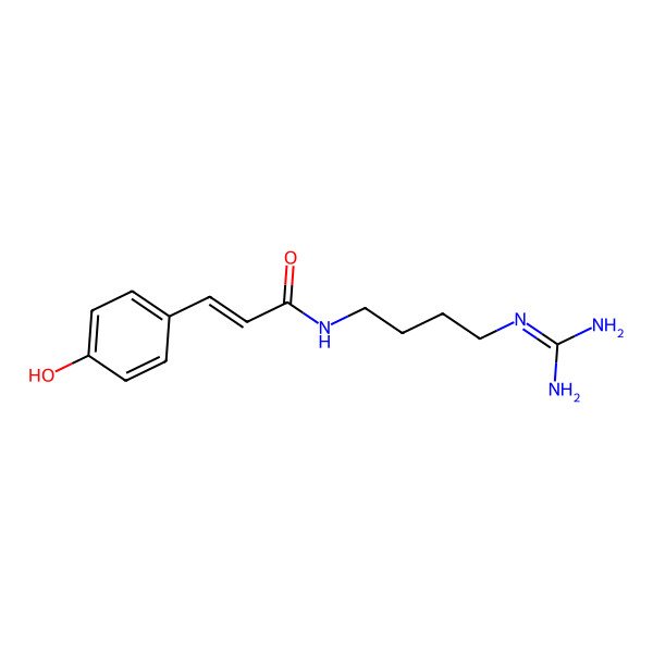 2D Structure of cis-p-Coumaroylagmatine