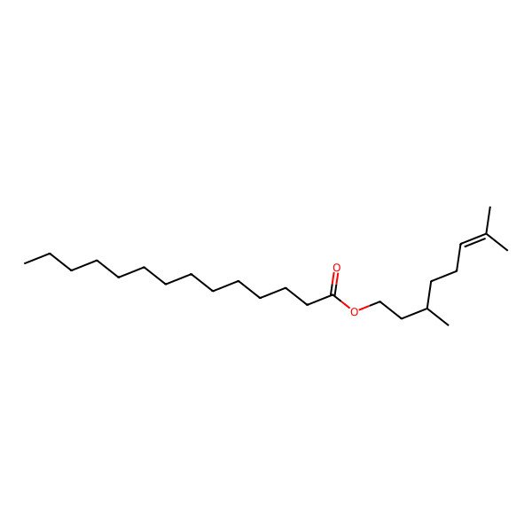 2D Structure of Citronellyl myristate