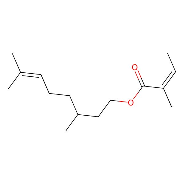 2D Structure of Citronellyl tiglate