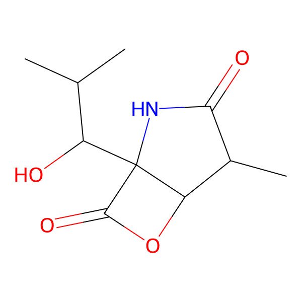 2D Structure of clasto-Lactacystin beta-lactone