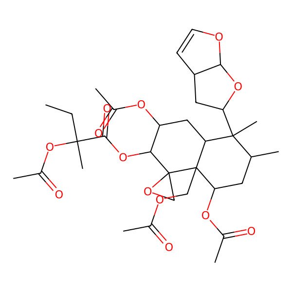 2D Structure of Clerodendrin B Acetate