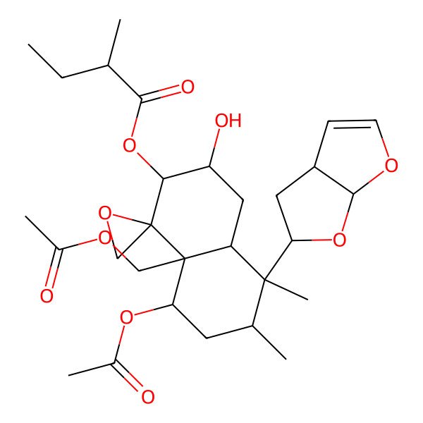 2D Structure of Clerodendrin D