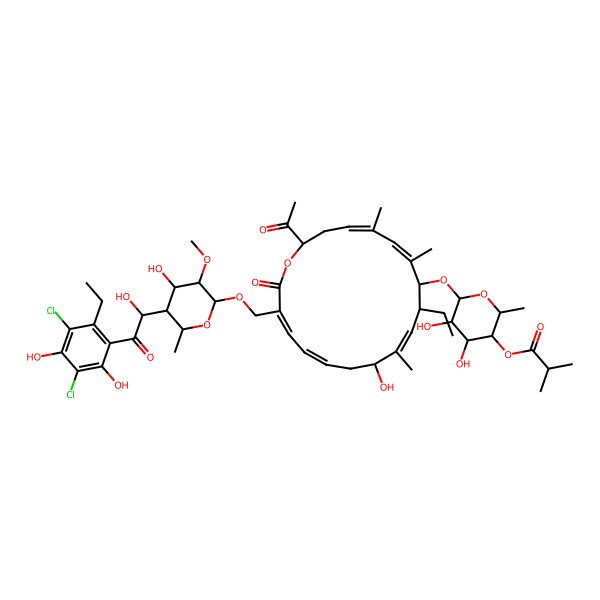 2D Structure of Clostomicin C