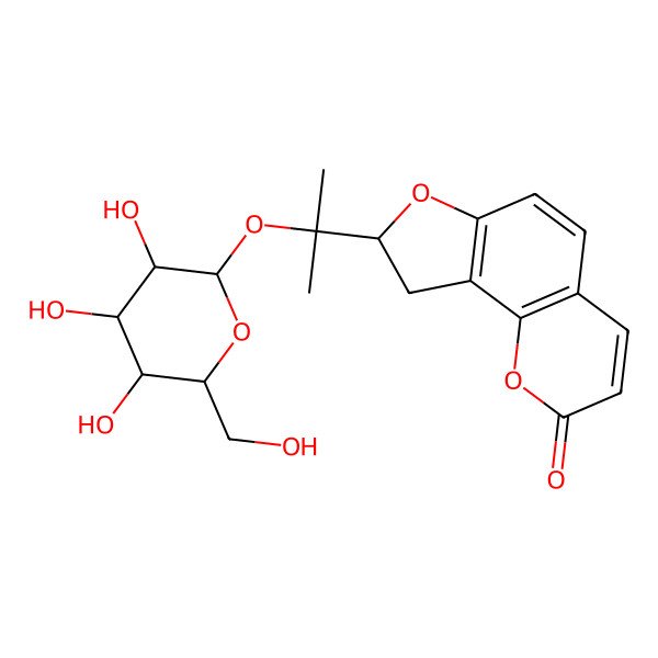 2D Structure of Columbianetin glucopyranoside
