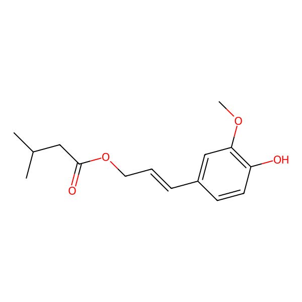 2D Structure of Coniferyl isovalerate 2D Structure of Coniferyl isovalerate