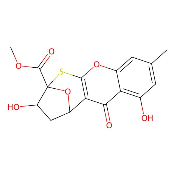 2D Structure of Coniothiepinol A