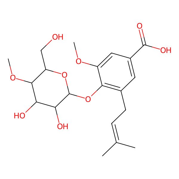 2D Structure of Conoideoglucoside C