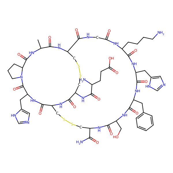 2D Structure of conotoxin GII