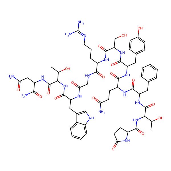 2D Structure of Corazonin protein, insect