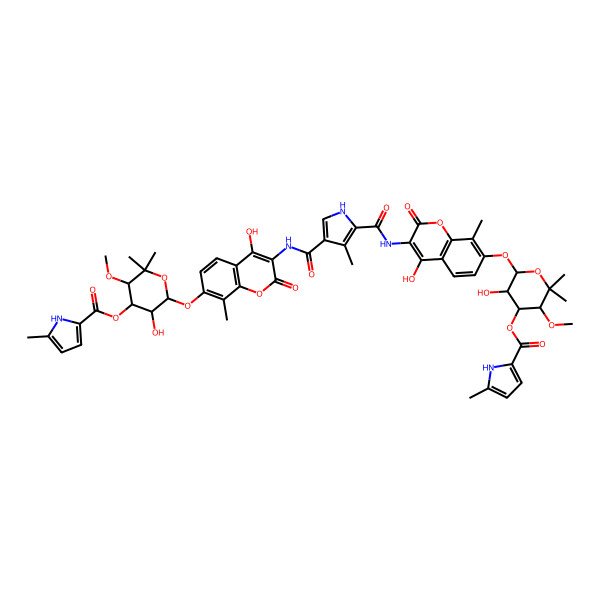 2D Structure of Coumermycin A1