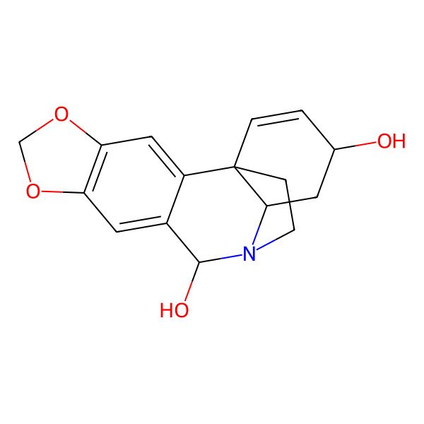 2D Structure of Crinine, 6alpha-hydroxy-