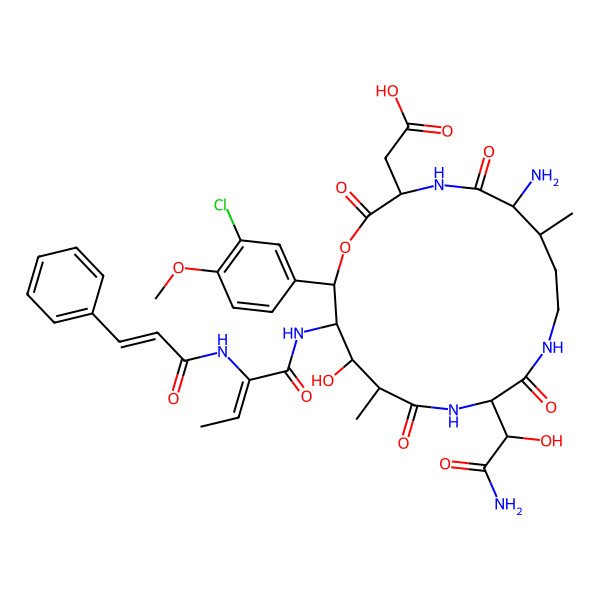 2D Structure of Crocadepsin A