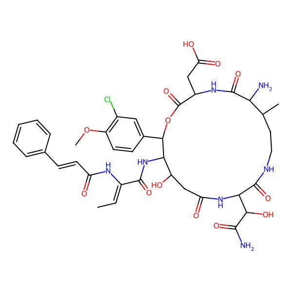 2D Structure of Crocadepsin B
