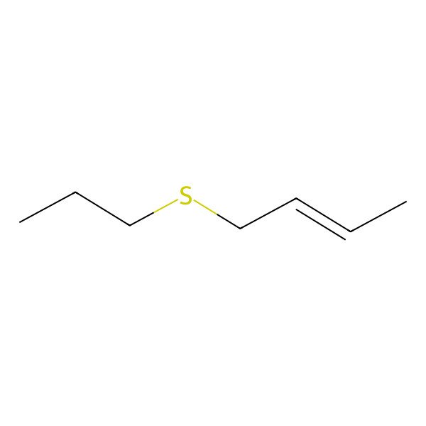 2D Structure of Crotyl propyl sulfide