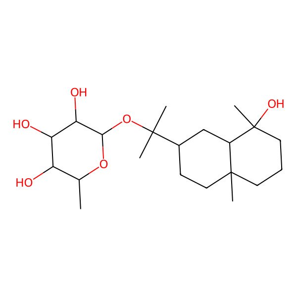 2D Structure of CryptoMeridiol 11-rhaMnoside 2D Structure of CryptoMeridiol 11-rhaMnoside