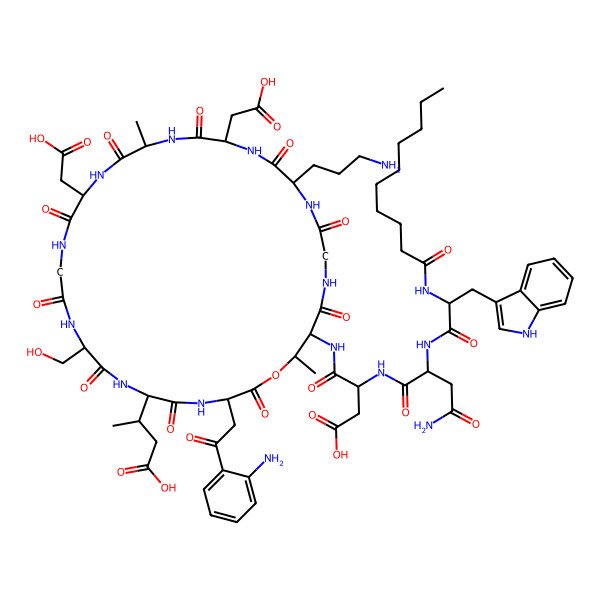 2D Structure of Daptomicina