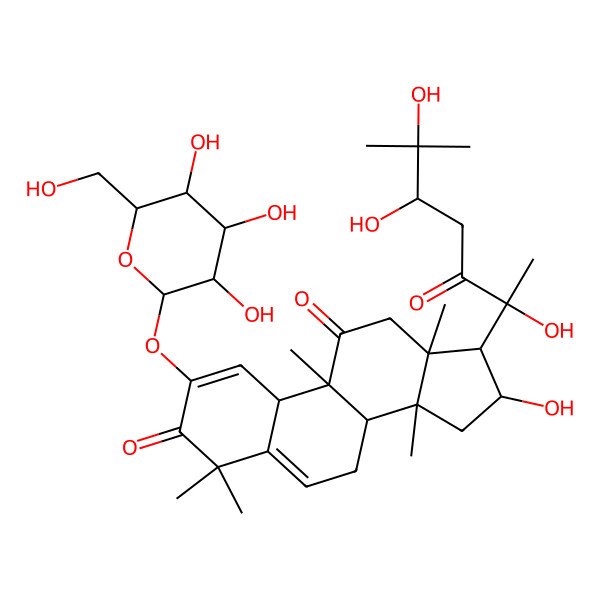 2D Structure of cucurbitacin K 2-O-beta-D-glucopyranoside