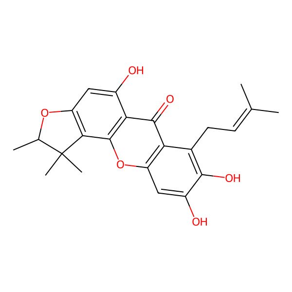 2D Structure of Cudratricusxanthone J