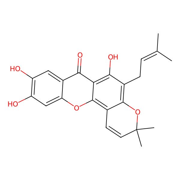 2D Structure of Cudratricuxanthone