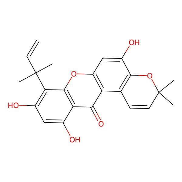 2D Structure of Cudraxanthone B