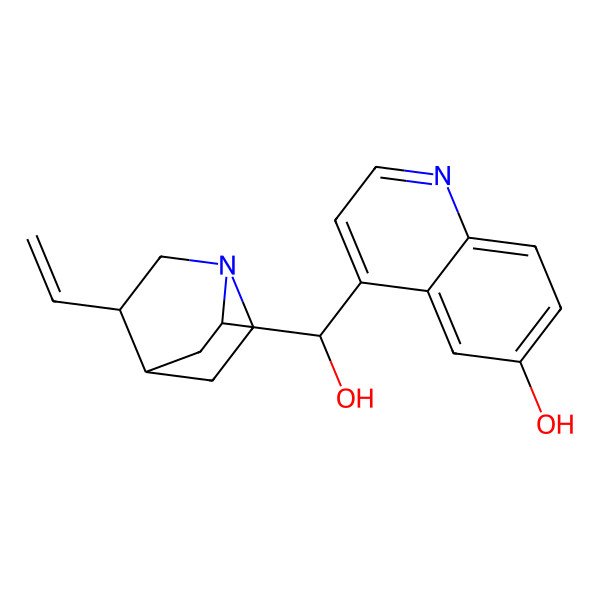 2D Structure of O-Desmethyl Quinidine