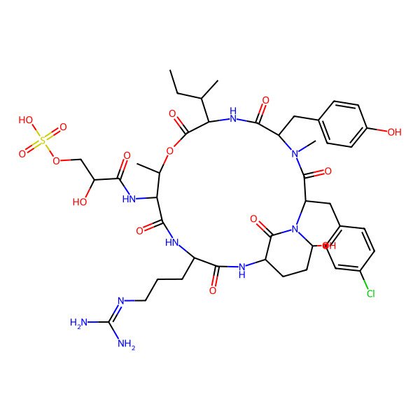 2D Structure of Cyanopeptolin 1009