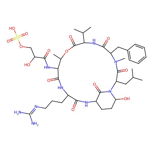 2D Structure of Cyanopeptolin 911
