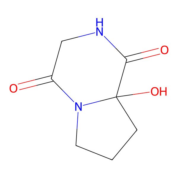 2D Structure of Cyclo-(2-hydroxy-Pro-Gly)