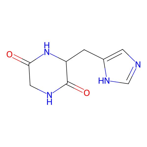 2D Structure of Cyclo(-Gly-His)
