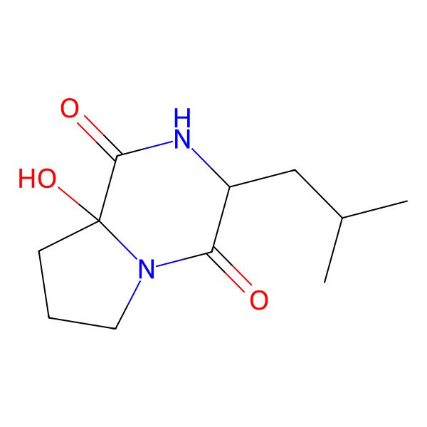 2D Structure of Cyclo(2-hydroxy-Pro-R-Leu)
