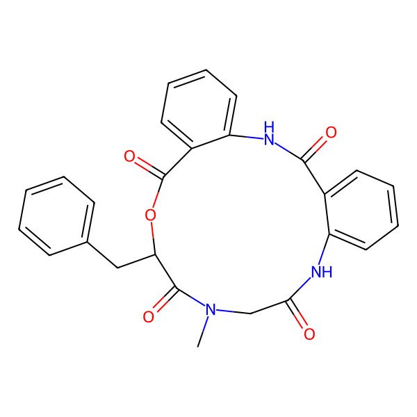 2D Structure of cyclo[2Abz-2Abz-DL-OPhe-Sar]
