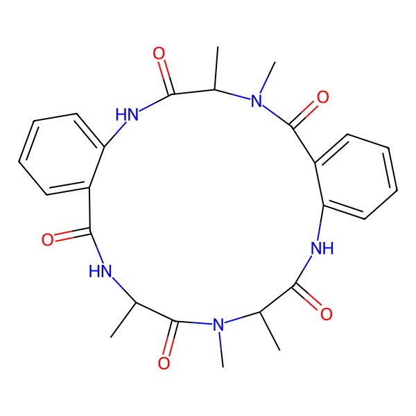 2D Structure of cyclo[2Abz-DL-N(Me)Ala-2Abz-DL-Ala-DL-N(Me)Ala]