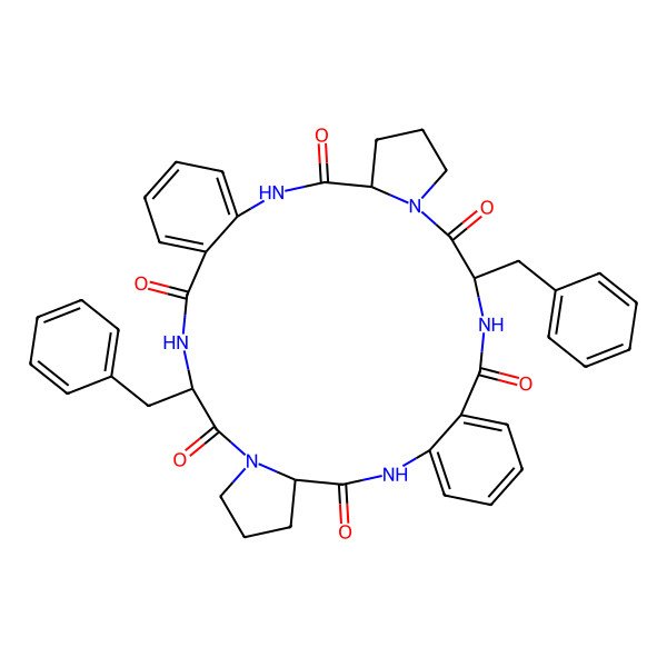 2D Structure of cyclo[2Abz-DL-Phe-DL-Pro-2Abz-DL-Phe-DL-Pro]
