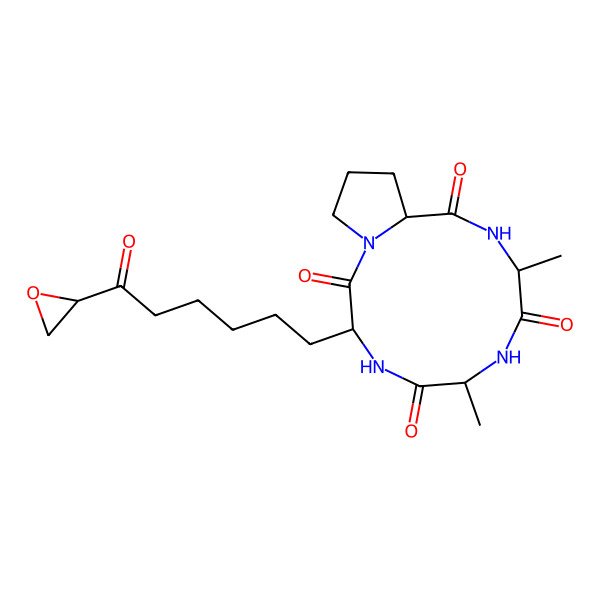 2D Structure of Cyclo[D-Pro-L-Ala-D-Ala-2-(6-oxo-6-oxiranylhexyl)-L-Gly-]