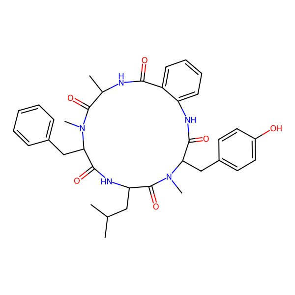 2D Structure of cycloaspeptide A