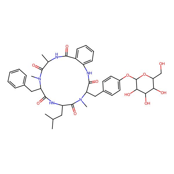 2D Structure of Cycloaspeptide F