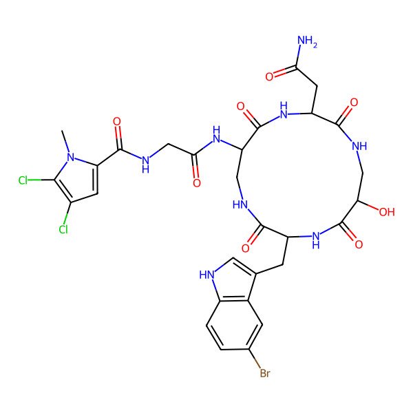 2D Structure of cyclocinamide B