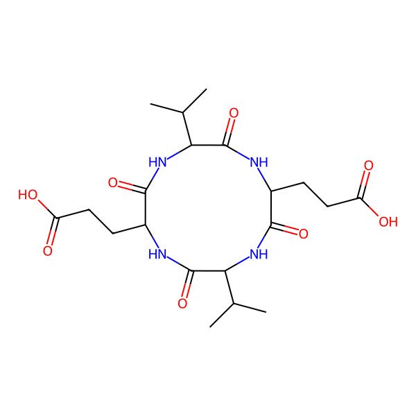 2D Structure of cyclo[DL-Glu-DL-Val-DL-Glu-DL-Val]