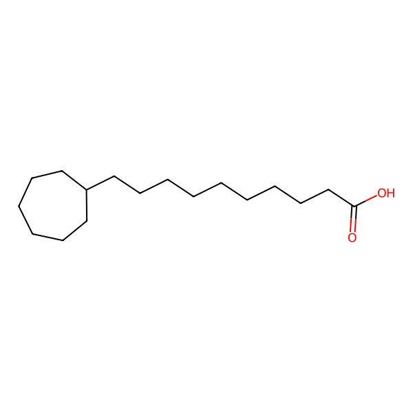 2D Structure of Cycloheptanedecanoic acid