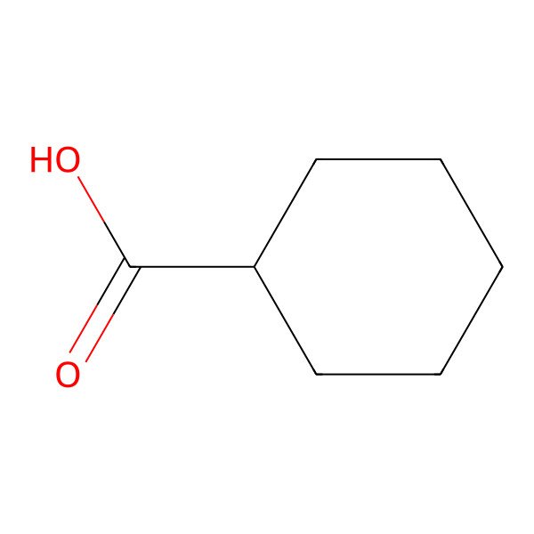 2D Structure of Cyclohexanecarboxylic acid