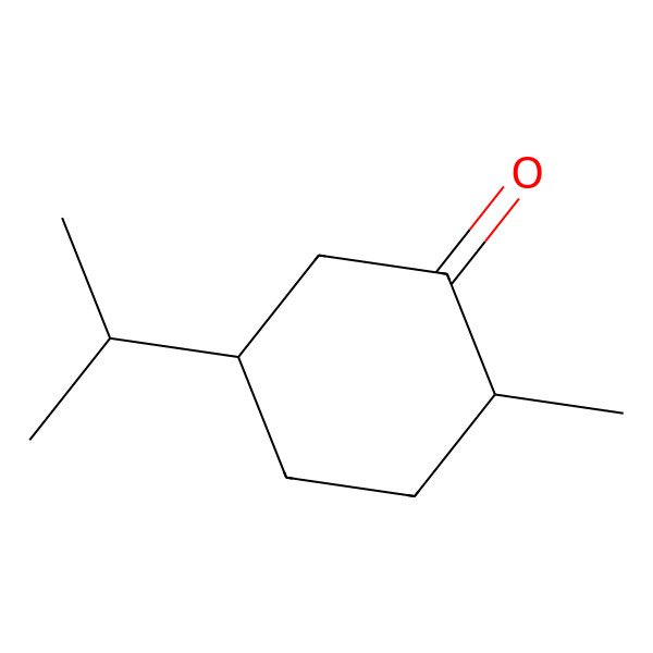 2D Structure of Cyclohexanone, 2-methyl-5-(1-methylethyl)-