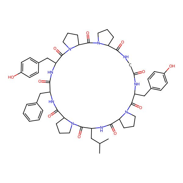 2D Structure of Cycloleonuripeptide F