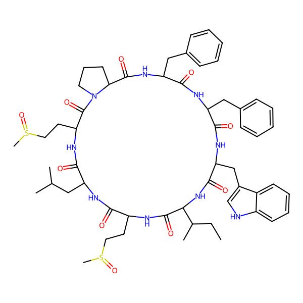 2D Structure of Cyclolinopeptide G 2D Structure of Cyclolinopeptide G