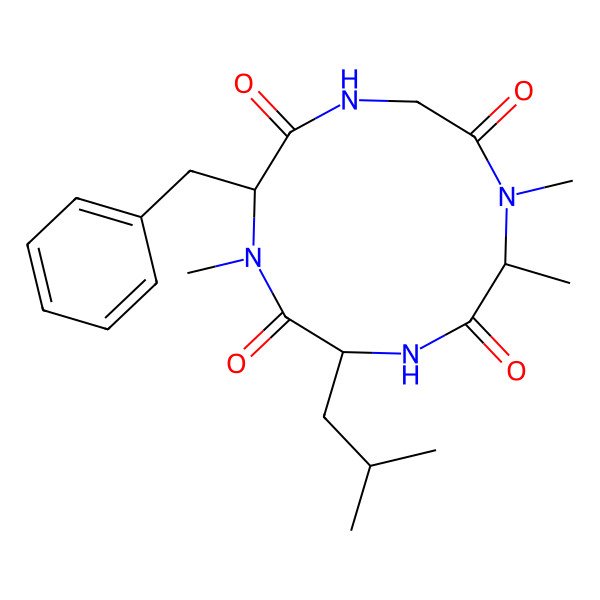 2D Structure of cyclo[N(Me)Ala-D-Leu-D-N(Me)Phe-Gly]