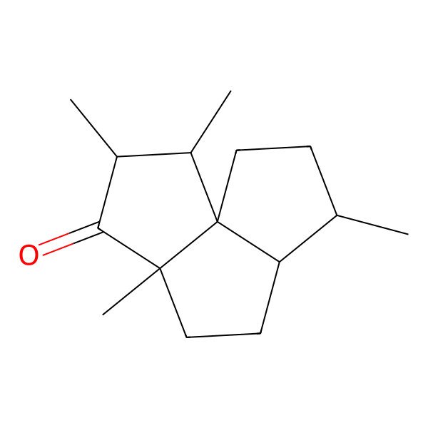 2D Structure of Cyclopenta[c]pentalen-3(3aH)-one, octahydro-1,2,3a,6-tetramethyl-