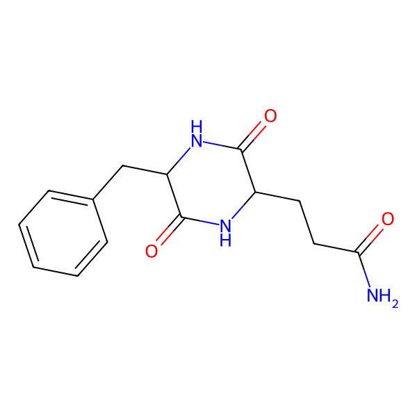2D Structure of Cyclo(S-Phe-S-Gln)
