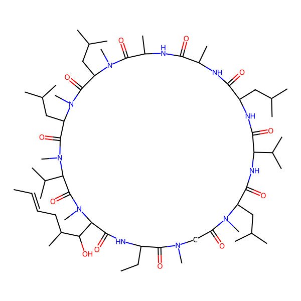 2D Structure of Cyclosporin U