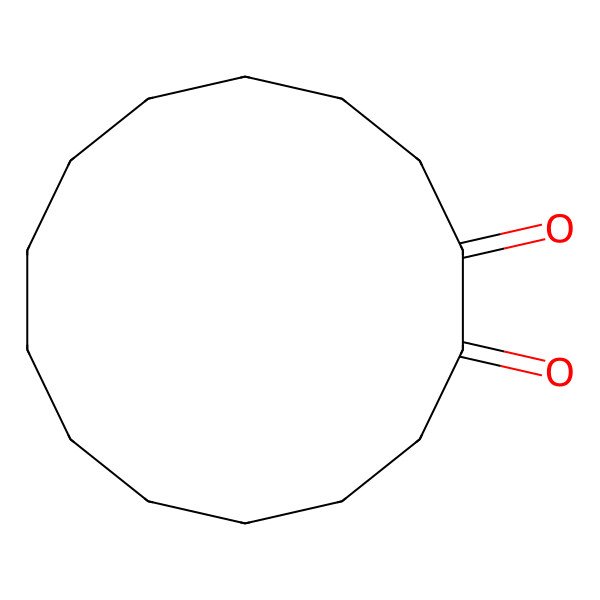 2D Structure of Cyclotetradecane-1,2-dione