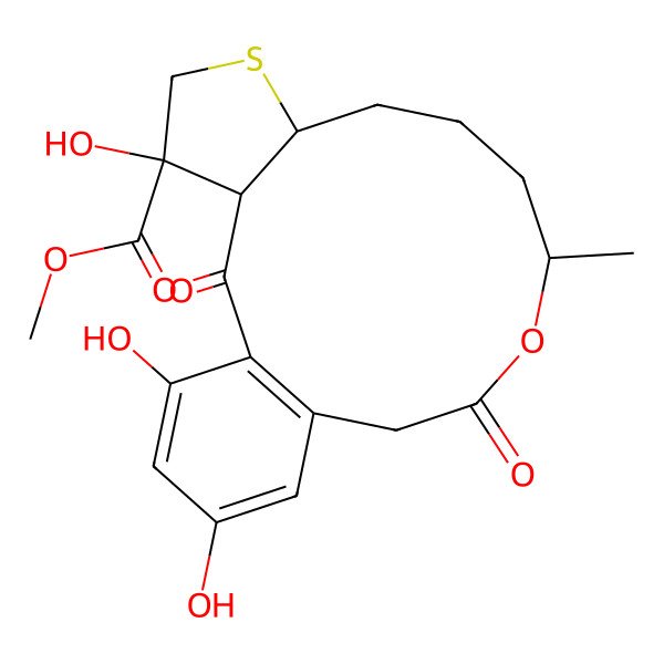 2D Structure of Cyclothiocurvularin B methyl ester
